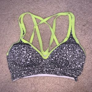 Pink VS Padded Leopard Sports Bra